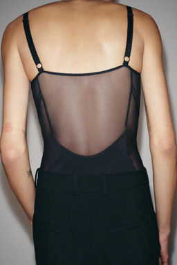 BODY COMBINADO TIRANTES / Negro - Zara фото 3