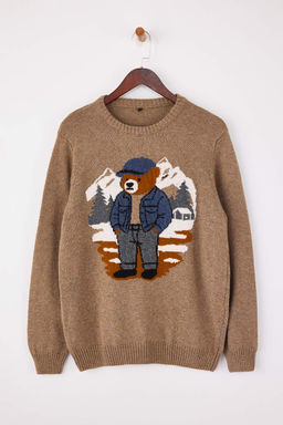 Vizon Regular Bisiklet Yaka Animal Ay?c?k Kazak TMNAW26KZ00007