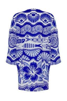 Trendyolmilla Su Alt? Desenli Mini Dokuma %100 Pamuk Plaj Elbisesi TBESS25EL00020  фото 7