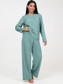 450 ЖЕНСКАЯ ПИЖАМА (брюки) (Зелёный) - А-дина фото 3