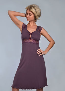 Ночная сорочка МИЛЕНА премиум (лиловый №4/1) - Ивановская трикотажная компания фото 2