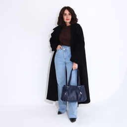 Сумка-тоут на молнии, цвет синий - Simaland фото 6