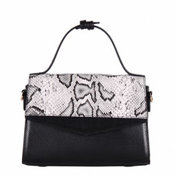 Сумка 23010G black white Vitelli Grassi