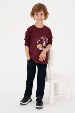 Erkek _ocuk Bordo Bisiklet Yaka Sweatshirt - U.s. polo assn фото 5