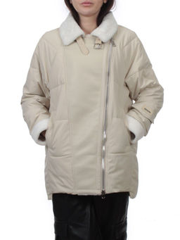 S24-263 BEIGE Куртка демисезонная женская (100 гр. холлофайбер) - Fashion фото 3