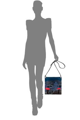 Сумка с аппликацией ДС-144-62 черный