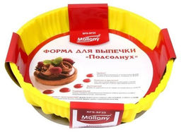 Форма для выпечки Подсолнух BFS-SF25, размер: 25*6см (силикон) арт.985835 - Mallony фото 3