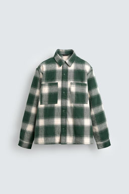 QUILTED CHECK OVERSHIRT
