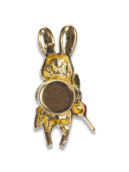 Брошь на магните в виде пасхального кролика металлическая - Модные истории фото 4