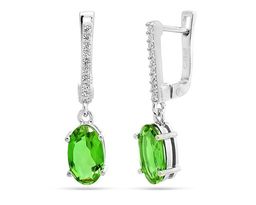 Серьги из серебра султанит, Дионис