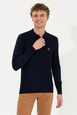 Мужской темно-синий свитер Неожиданная скидка в корзине - U.s. polo assn фото 2