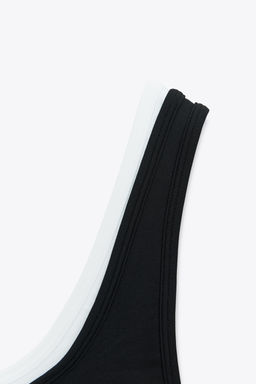 SPORTY DOUBLE EFFECT CROP TOP - Zara фото 9
