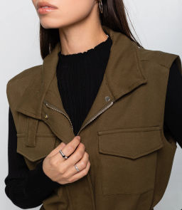 Жилет #КТ9022 (2), хаки - Dommod фото 5