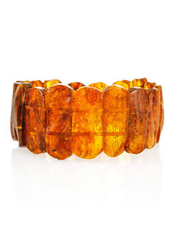 Браслет из натурального балтийского янтаря Помпеи