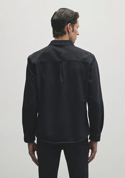 Roy Lux Black Antrasit Jean Gomlek - Mavi фото 3