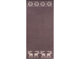 Полотенце махровое 6с102.411ж1 (т.с.мальв1) Расписные и олени 67х150см