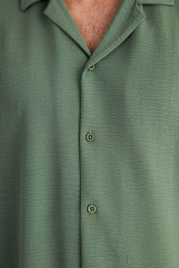 TRENDYOL MAN Beyaz Oversize Fit Apas Yaka Yazl?k Keten Gorunumlu Gomlek TMNSS23GO00053 - Trendyolmilla фото 62