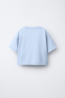 CAMISETA BOXY HEAVY WEIGHT / Azul claro - Zara фото 2