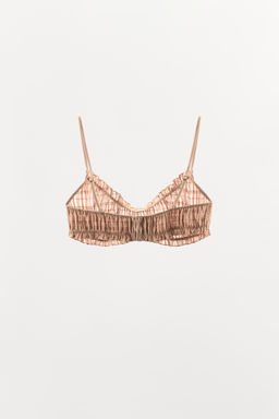 BRALETTE EL?STICOS FRUNCIDOS / rosa claro - Zara фото 3