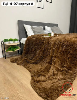 Плед пушистый покрывало евро