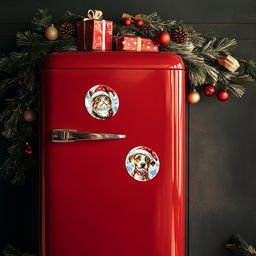 ФРЕЯ PNBM-035 Набор для раскрашивания по номерам (на магните) 9 х 9 см Кот и пёс в колпачках фото 5