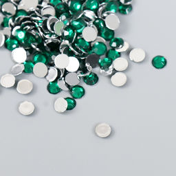 Цена за 2 шт. Декор для творчества в бутылочке Стразы. Тёмно-зелёный набор 500 шт d=0,5 см 7х2х2 см - Арт узор фото 3