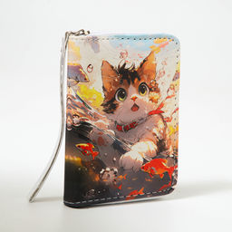 Кошелёк детский Выбражулька «Котик», на молнии, разноцветный