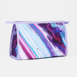 Косметичка на молнии, цвет фиолетовый