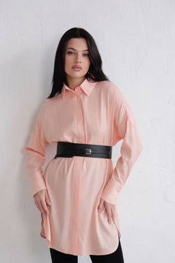 Базовая удлинённая рубашка свободного силуэта - Martichelli фото 126