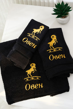 14418/10 Знаки зодиака полотенце махровое плотность 350гр