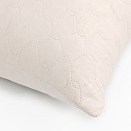 Подушка 70х70см, слоновая кость, файбер, микрофибра, 100% полиэстер - Vesta фото 2