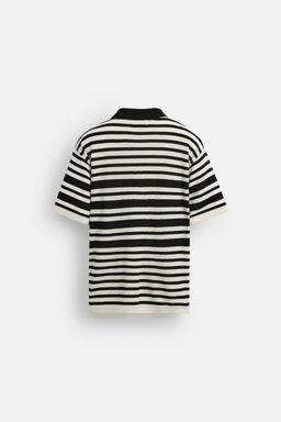 STRIPED KNIT LIMITED EDITION POLO SHIRT - Zara фото 8