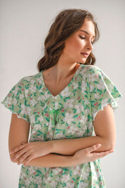 Сорочка ночная Полянка (рукав)  Хлопок 100% - Оптима фото 19