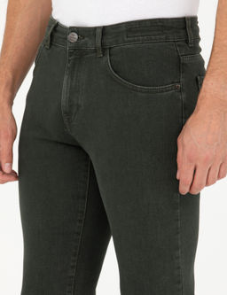 Ye_il Slim Fit Jean Pantolon