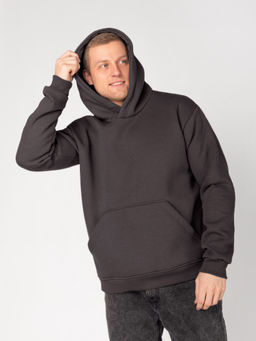 Толстовка мужская футер 3-х нитка начес пенье "БРУНО" ГРАФИТ