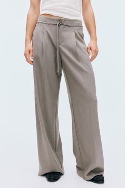 Pantal?n sastre con cord?n de ajuste - H&m фото 7