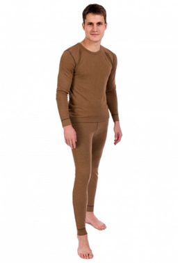 Кальсоны (термобелье) двухслойное (верблюжья шерсть + кофейное волокно) цвет натуральный МУЖ