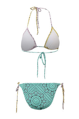 TRENDYOLMILLA Geometrik Desenli Ucgen Baglamal? Regular Bikini Tak?m? TBESS22BT0002  фото 31