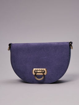 Сумка замшевая на плечо Azaro 31032 сиреневый закат