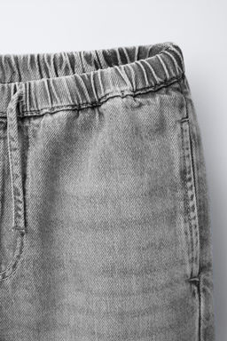 WIDE-LEG DRAWSTRING JEANS - Zara фото 3