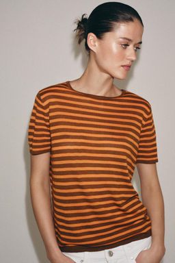 TOP PUNTO RAYAS / Naranja