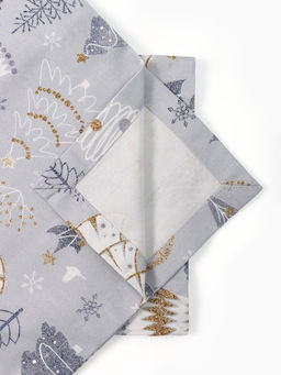 Набор сервировочных салфеток с декоративными кольцами Let it snow, 40?40 см - 2 шт., 100% хлопок, саржа 190 г/м?