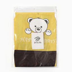 Фартук детский Этель Bear 44*60см, цв. желтый, 100% п/э  фото 5