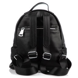 6157 black, женский кожаный рюкзак Barcelo Biagi