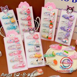 Заколки для волос в стиле аниме 5 шт