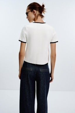 CARDIGAN WITH CONTRAST TRIMS - Zara фото 4