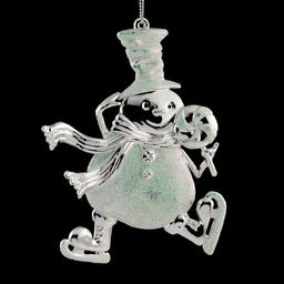 Цена за 1 шт. Украшение ErichKrause Decor Снеговик на коньках 12см