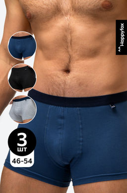 Мужские трусы-боксеры 3 шт. Happy Fox