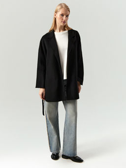 EMKA / Полупальто-халат из шерсти фото 3