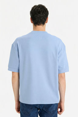 Pamuklu Nefes Alabilen Loose Fit Bask_l_ Ti__rt - Defacto фото 4